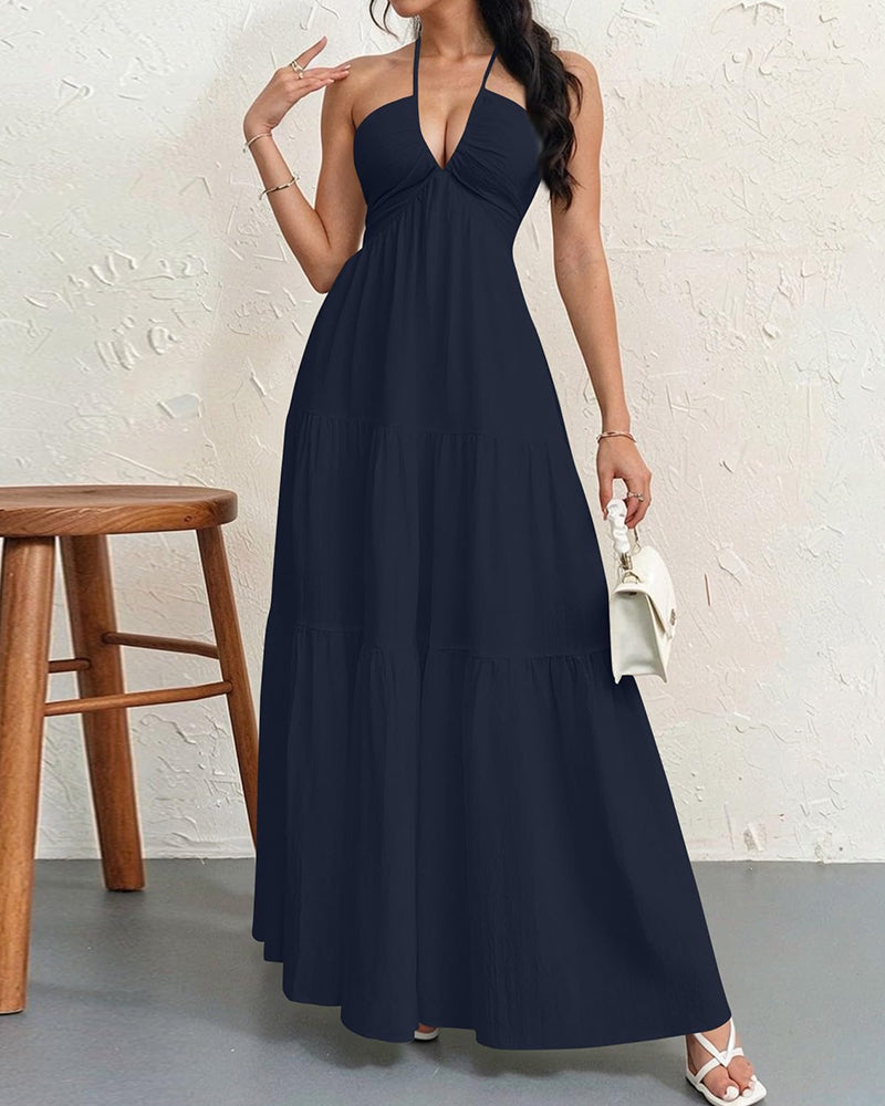 Women's Sleeveless A-Line Casual Dress