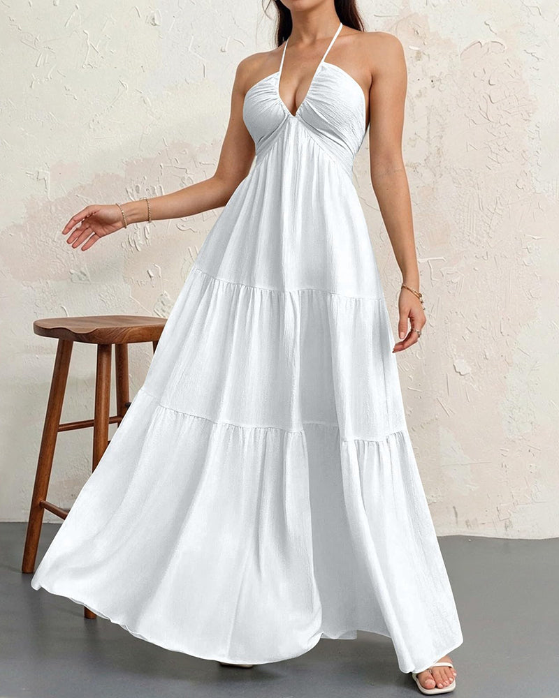 Women's Sleeveless A-Line Casual Dress