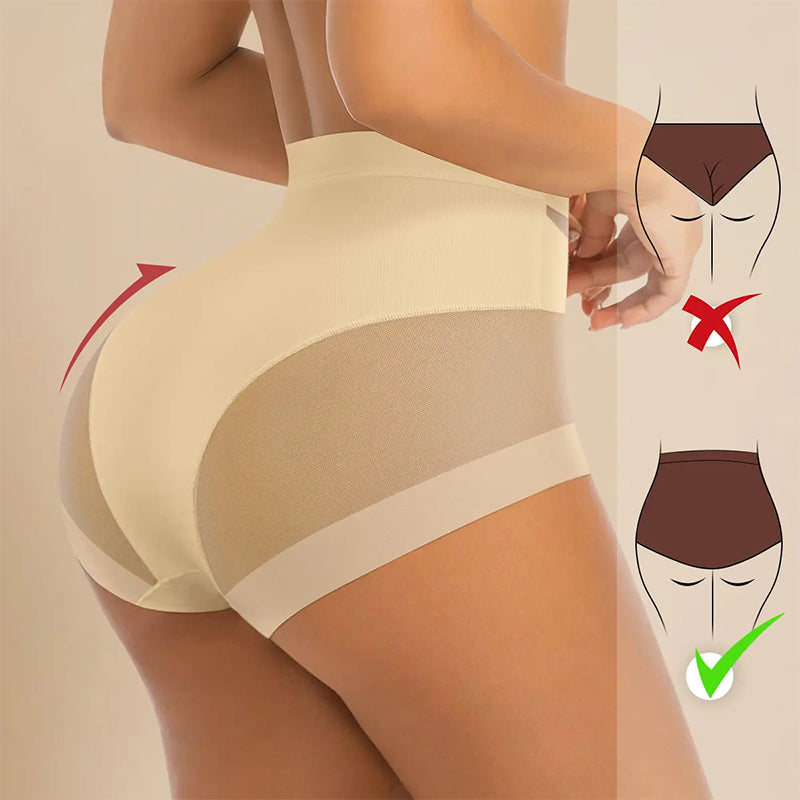 5-Pack Chic Mesh Patchwork High-Waist Panties