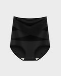 Plus-Size High-Waist Cross Tummy Control Panties