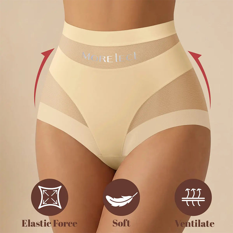 5-Pack Chic Mesh Patchwork High-Waist Panties