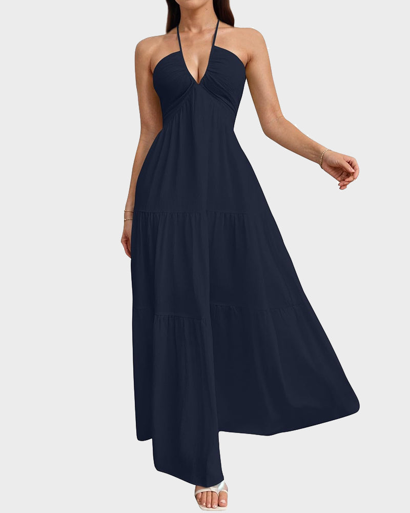 Women's Sleeveless A-Line Casual Dress
