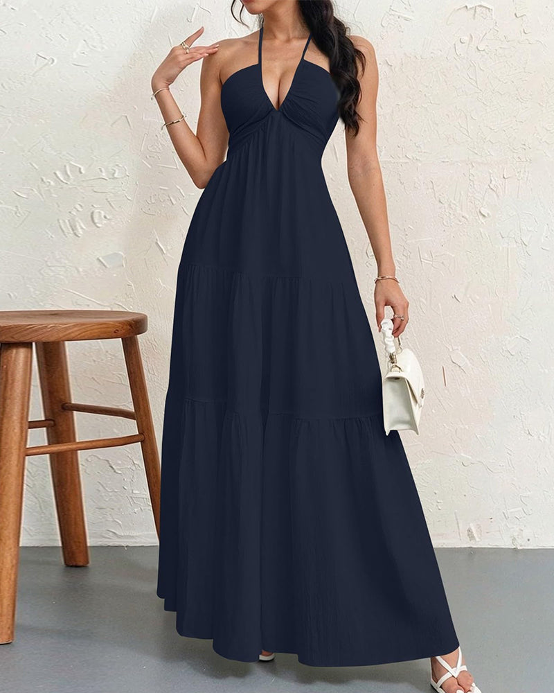 Women's Sleeveless A-Line Casual Dress