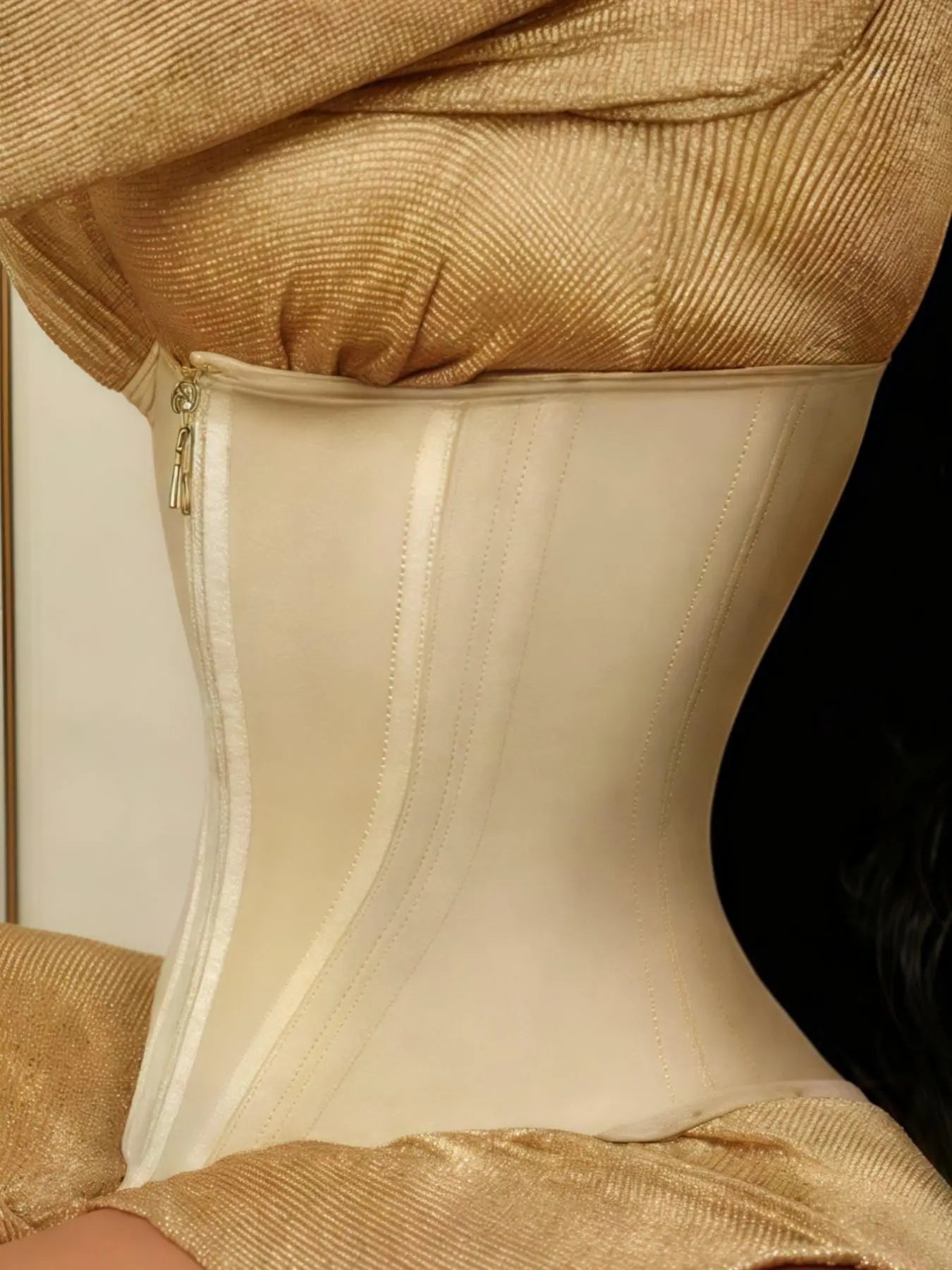 Women's Zipper Adjustable Waist Cincher, High Compression Body Shapewear