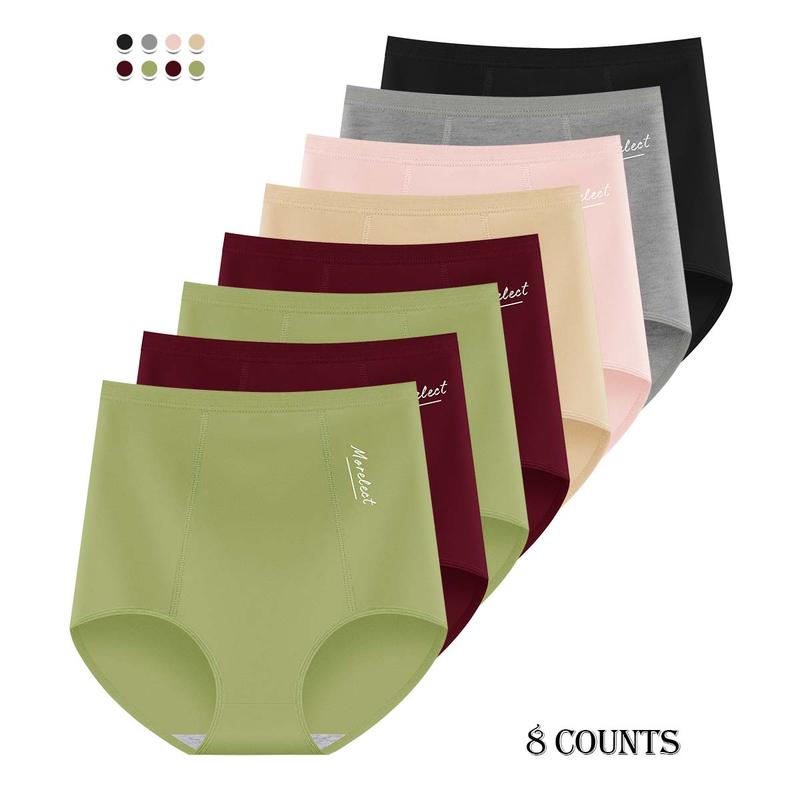Women's High-Waisted Underwear, Breathable & Comfortable Panties