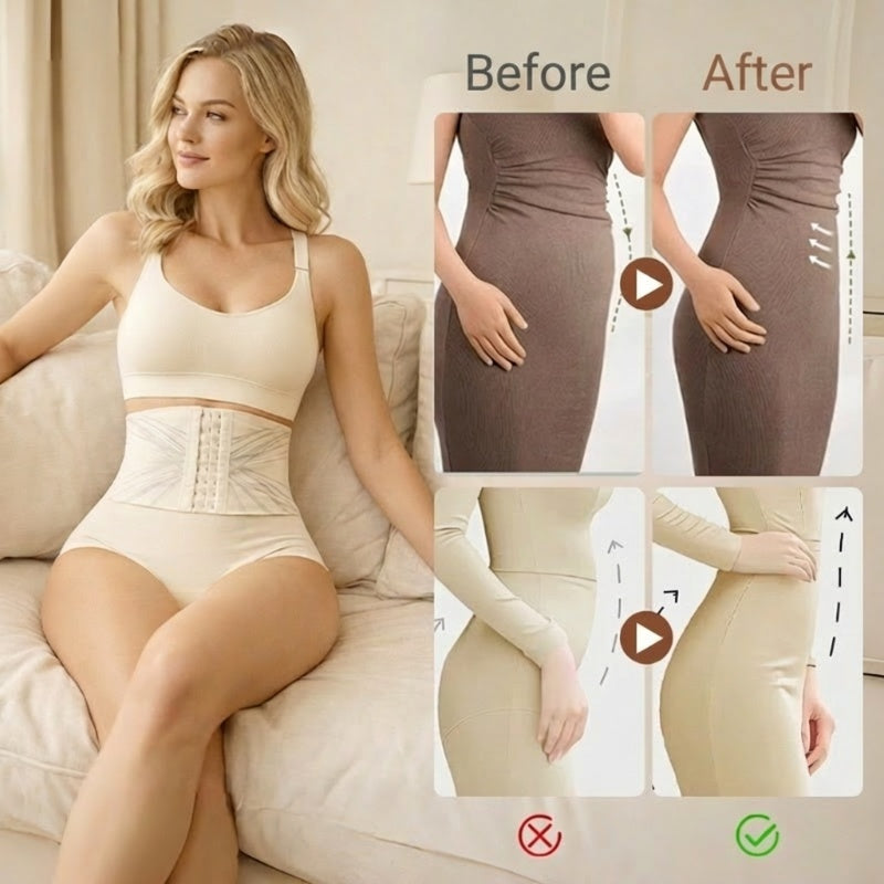 Adjustable High-Waisted Tummy Control Underwear