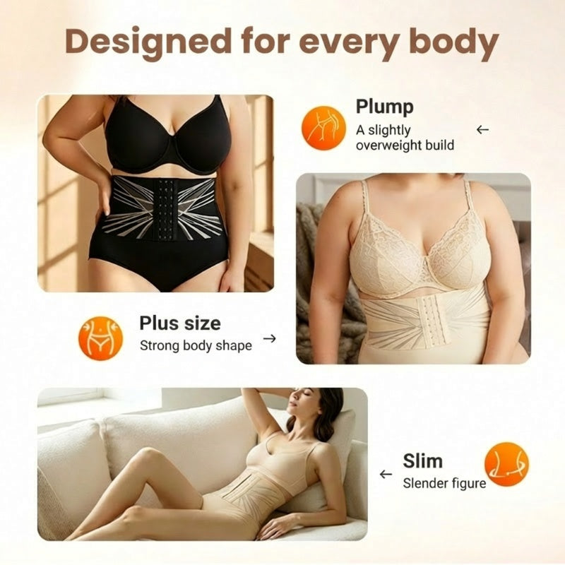 Adjustable High-Waisted Tummy Control Underwear