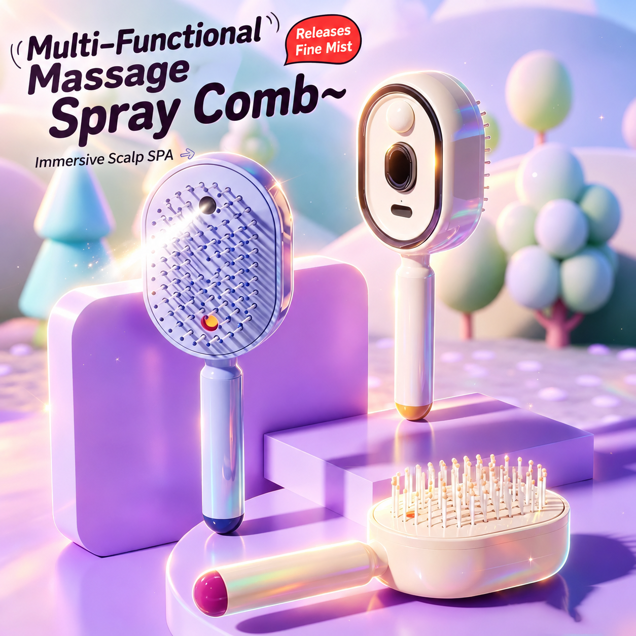 🔥🔥Electric Spray Air Cushion Massage Comb
