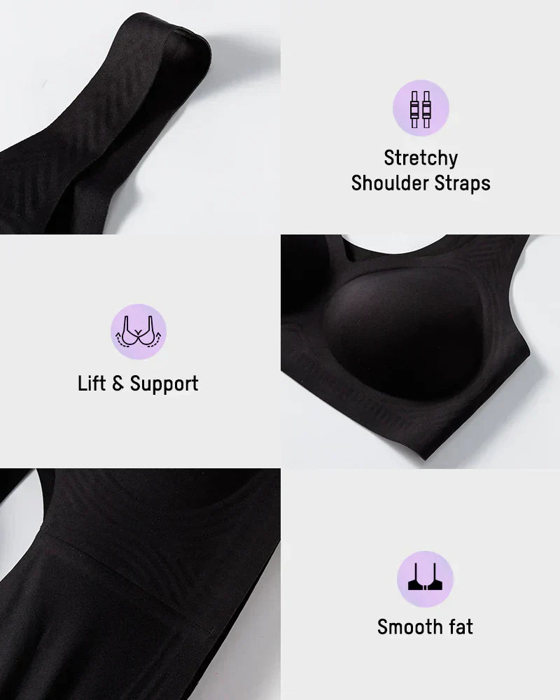 Lifting Wire-Free Antibacterial Jelly Bra