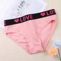 Women's Soft Breathable Heart Tape Panties