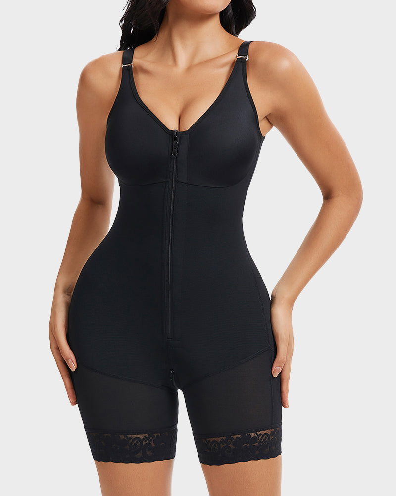 Tummy Control Butt Lifter Shaper with Zipper Crotch Fajas Colombianas