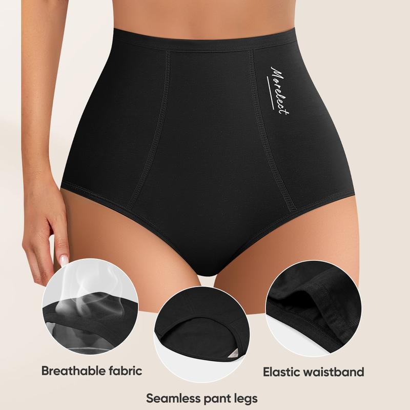 Women's High-Waisted Underwear, Breathable & Comfortable Panties