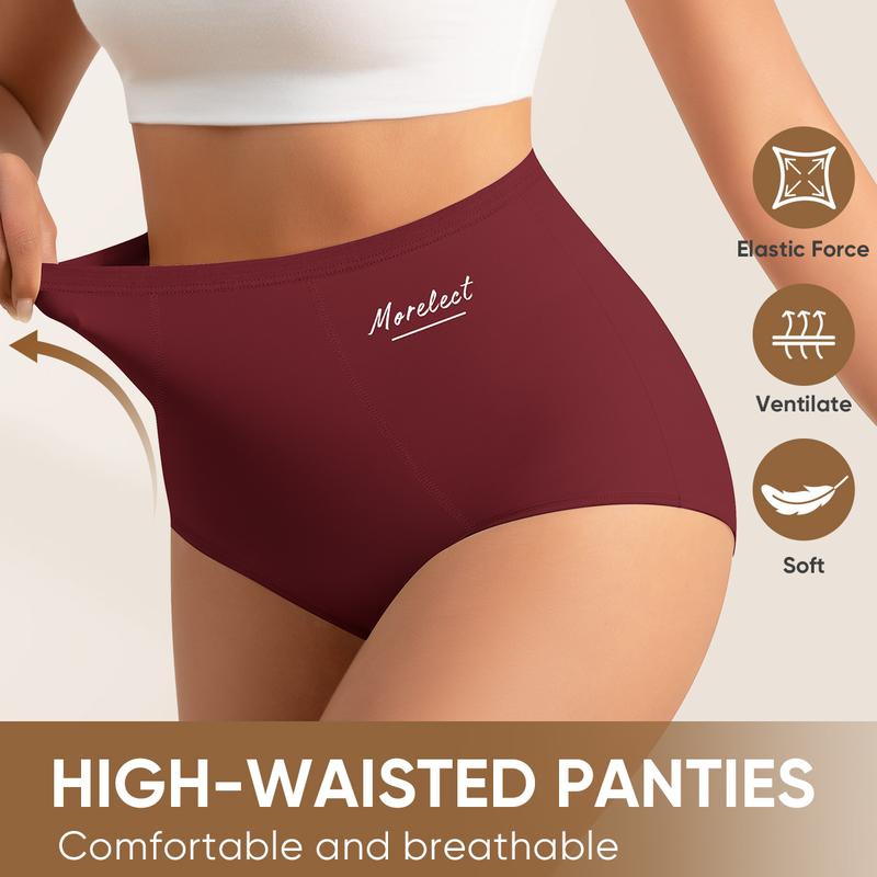 Women's High-Waisted Underwear, Breathable & Comfortable Panties
