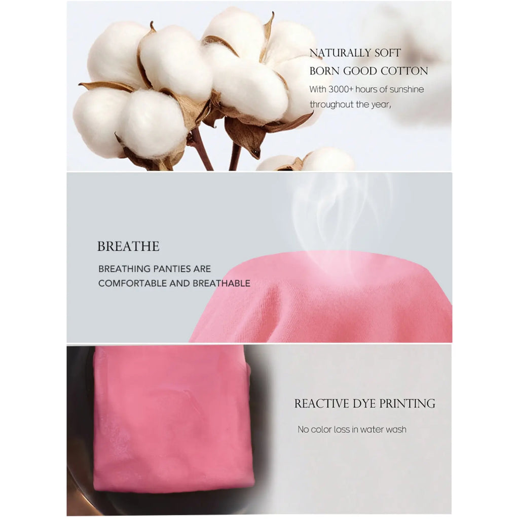 Women's Soft Breathable Heart Tape Panties