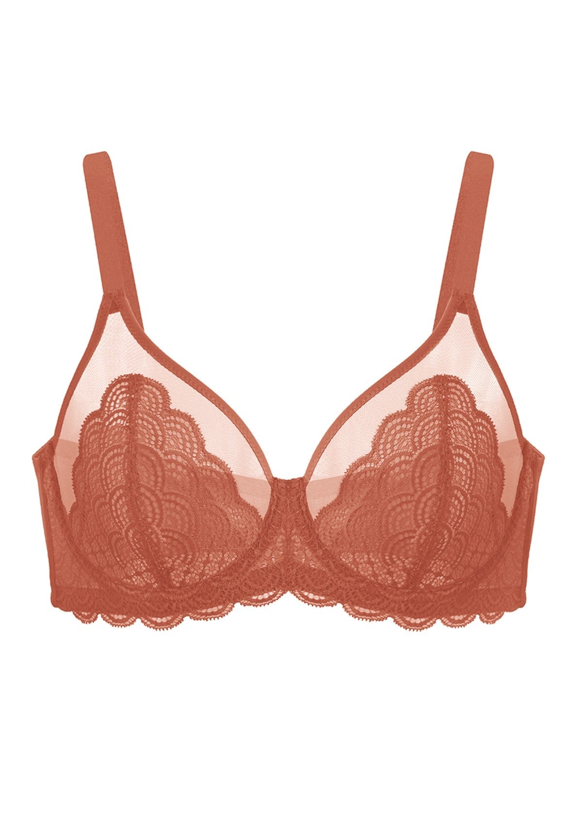 Mermaid Scales Lace Unlined Bra