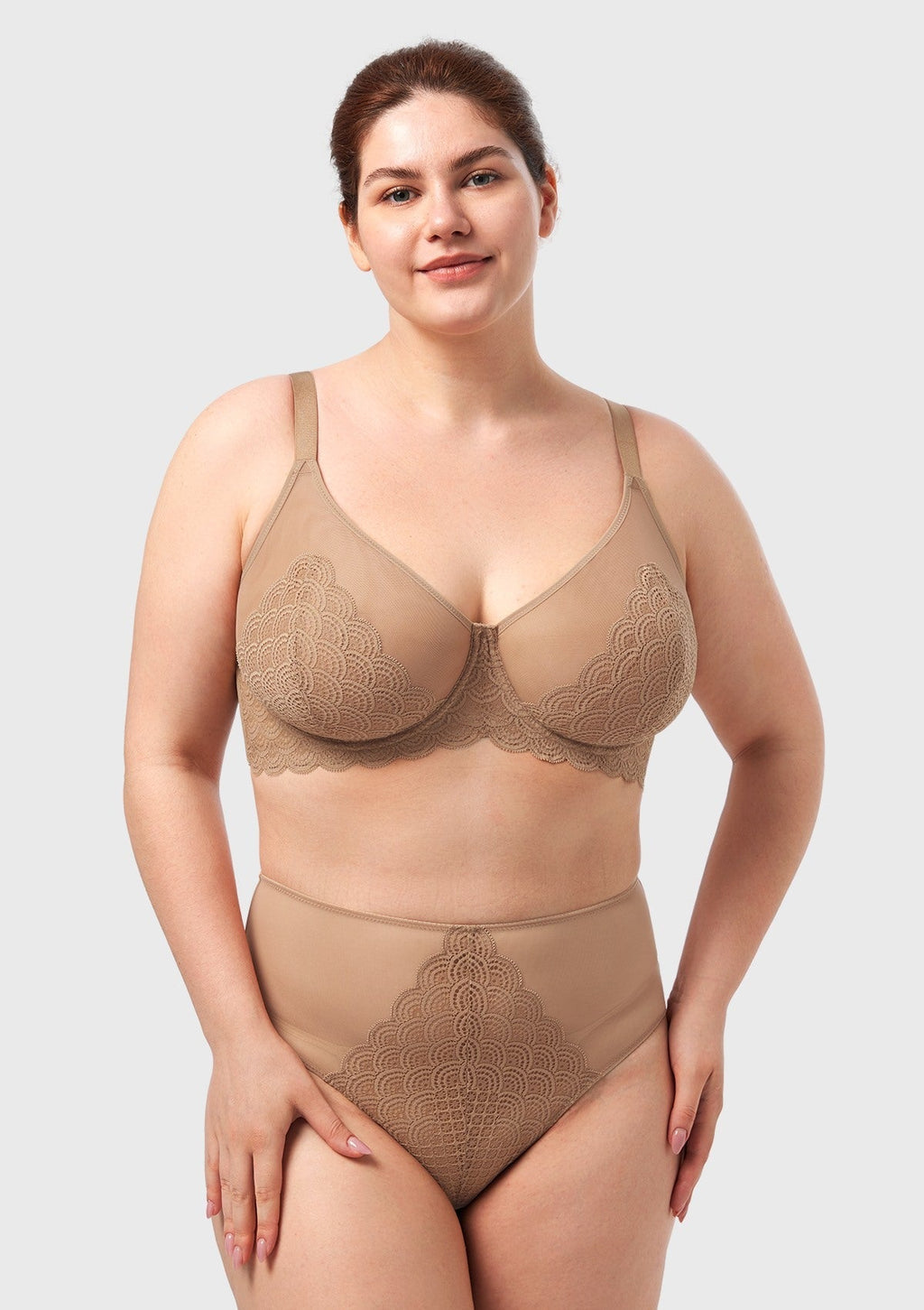 Mermaid Scales Lace Unlined Bra