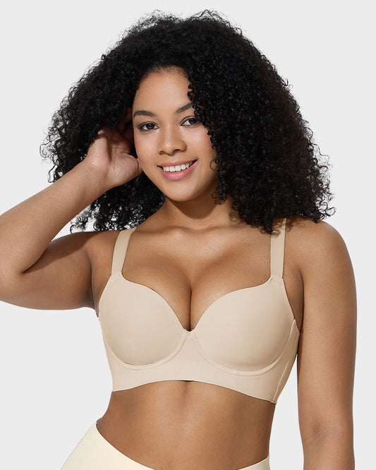 Back-Smoothing Plunge Bra